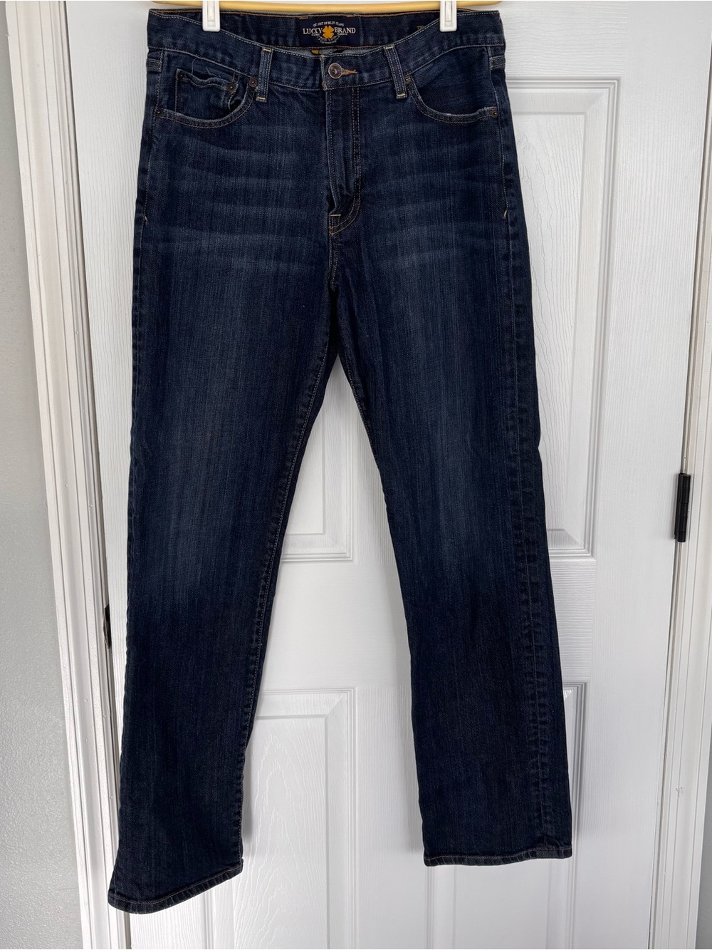 Lucky Brand 329 Classic Straight Leg Blue Jeans Men’s 34X34 100% cotton Denim